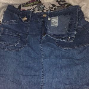 2000s jean denim skirt